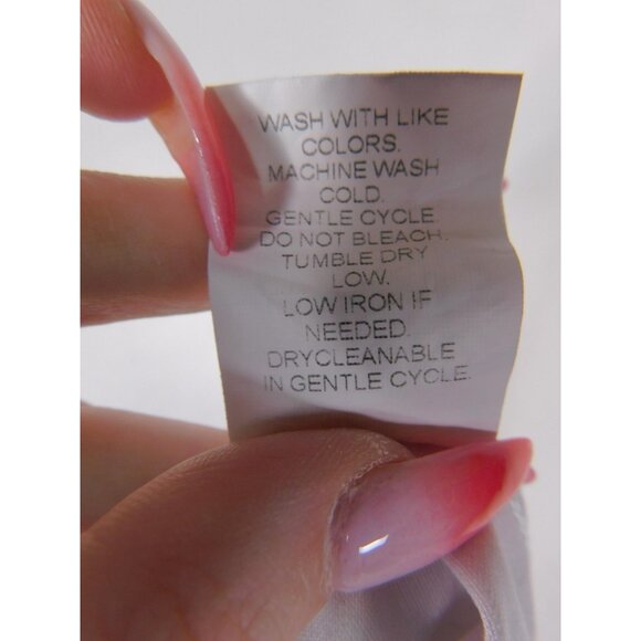 SHEIN Shirt Womens Medium White Blue Red Graphic Mock Neck Long Sleeve Crop - Picture 12 of 12